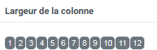 Largeur de colonne en multiple de 12