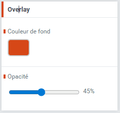 paramètre Overlay d'une grid dans l'éditeur de Flexit