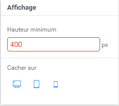 paramètre Affichage d'une grid dans l'éditeur de Flexit
