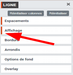 rectangle orange qui apparaît lorsqu'un paramètre est utilisé d'une grid dans l'éditeur de Flexit